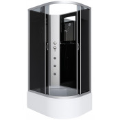 Душевая кабина Niagara Classic NG-2510-14LBKG 120x80 с гидромассажем хром/тонированное