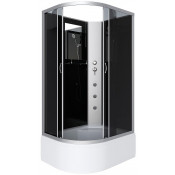 Душевая кабина Niagara Classic NG-2510-14RBKG 120x80 с гидромассажем хром/тонированное