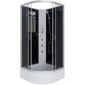 Душевая кабина Niagara Classic NG-3501-14BKG 90x90 с гидромассажем хром/тонированное