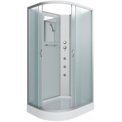 Душевая кабина Niagara Classic NG-3312-14RBKG 120x80 с гидромассажем хром/матовое