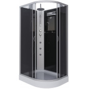 Душевая кабина Niagara Classic NG-3512-14LBKTG 120x80 с гидромассажем хром/тонированное