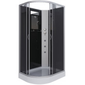 Душевая кабина Niagara Classic NG-3512-14RBKG 120x80 с гидромассажем хром/тонированное