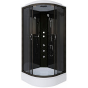Душевая кабина Niagara Classic NG-6501-14G 90x90 с гидромассажем черный/тонированное