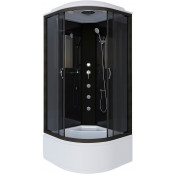 Душевая кабина Niagara Classic NG-6508-14G 90x90 с гидромассажем черный/тонированное