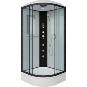 Душевая кабина Niagara Classic NG-6701-14F 90x90 с гидромассажем черный/прозрачное