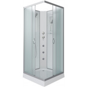 Душевая кабина Niagara Classic NG-1101-14BKG 90x90 с гидромассажем хром/матовое