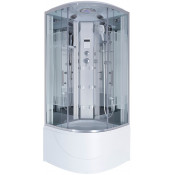 Душевая кабина Niagara Ultra NG-709-01 100x100 с гидромассажем хром/прозрачное