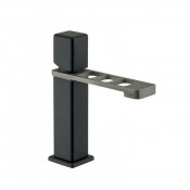 Смеситель для раковины Webert One-X OX830102441 черный/сталь