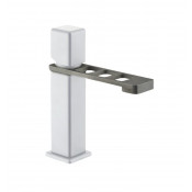 Смеситель для раковины Webert One-X OX830102741 белый/сталь