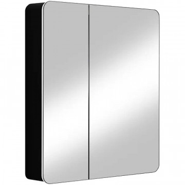 Зеркало-шкаф Континент Eltoro Black LED МВК114 76х85 см черный с подсветкой