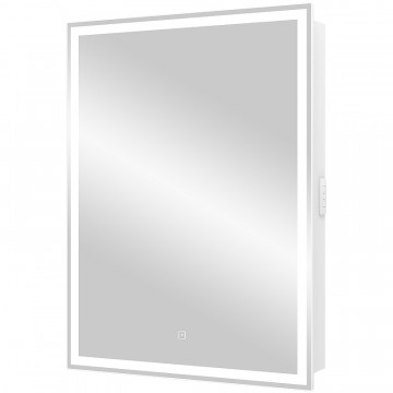 Зеркало-шкаф Континент Allure LED МВК002 55х80 левый белый с подсветкой