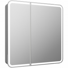 Зеркало-шкаф Континент Elliott LED МВК014 80х80 белый с подсветкой