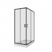 Душевой уголок Niagara Nova NG-6881-08 Black 100х80 прямоугольник черный