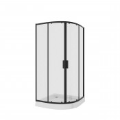 Душевой уголок Niagara Nova NG-6886-08 Black 80х80 полукруг черный
