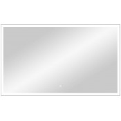 Зеркало Континент Frame silver standart ЗЛП83 100х70 с подсветкой
