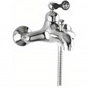 Смеситель для ванны и душа Cezares Margot MARGOT-VM-01-N хром/ручка черная