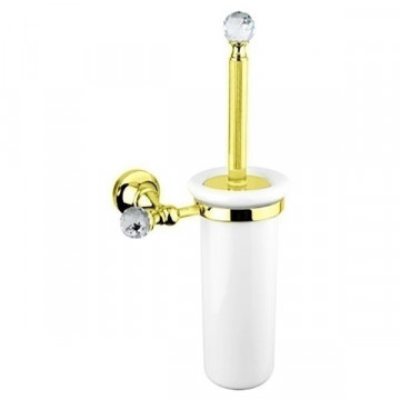 Ершик для туалета OLIMP-TB-03/24-Sw золото 24 карат/Swarovski