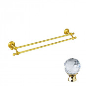 Полотенцедержатель Cezares APHRODITE-TD07-03/24-Sw золото 24 карат/Swarovski