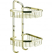 Полка угловая 2-ярусная Art&Max AM-8962-Br бронза