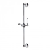Душевая штанга Cezares CZR-U-S-01-Bi хром/ручка белая