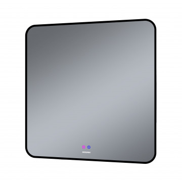 Зеркало ELEGANS-норма BLACK (800*800*45) LED с сенсорным выключателем и подогревом 1780802