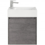 Тумба под раковину подвесная BelBagno Kraft Mini 50 L KRAFT MINI-500/260-1A-SO-CG-L Cemento Grigio
