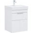 Тумба с раковиной Aquanet Ирис new 50 312421 (1 ящик, 2 дверцы) белый глянец
