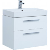 Тумба с раковиной Aquanet Nova 70 307728 белый глянец