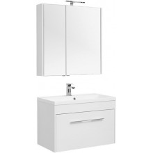 Комплект мебели для ванной Aquanet Августа 90 287684 белый глянец