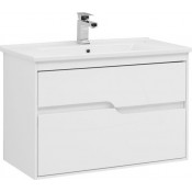 Тумба с раковиной Aquanet Модена 85 196965 + 182320 белый