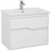 Тумба с раковиной Aquanet Модена 75 198486 + 182319 белый