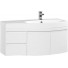 Тумба с раковиной Aquanet Опера 115 R 169654+169399 белый