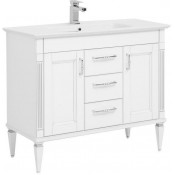 Тумба под раковину Aquanet Селена 105 201651 белый/серебро