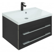 Тумба с раковиной Aquanet Верона 75 281097 черный матовый