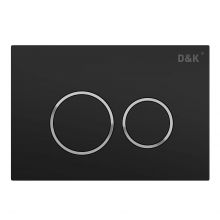 Кнопка смыва для унитазов D&K Bayern DB1529025 черный матовый