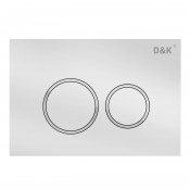 Кнопка смыва для унитазов D&K Bayern DB1529016 белый 