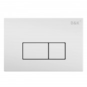 Кнопка смыва для унитазов D&K Rhein DB1499016 белый 