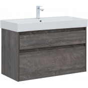 Тумба с раковиной Aquanet Nova Lite 291827 100 дуб рошелье