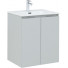 Тумба с раковиной Aquanet Алвита new 60 274007 серый