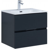 Тумба с раковиной Aquanet Алвита new 60 273991 антрацит