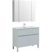 Комплект мебели Aquanet Алвита new 100 273990 серый