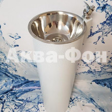Фонтанчик питьевой Аква-Фон ФПН-2 с краном поилкой (полимер) диаметр чаши 260 мм