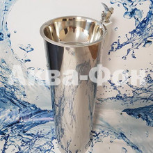 Фонтанчик питьевой Аква-Фон ФПН-2 с краном поилкой (нержавеющая сталь) диаметр чаши 260 мм