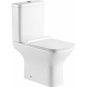 Унитаз-компакт Aquanet Rimless Cube 2-C/Cube 2-C-1 с сидением Soft Close Slimseat