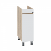 700397 Тумба напольная под умывальник над стиральной машиной СаНта Марс 29 1 дверь янтарная