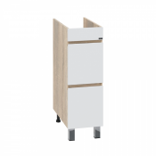 700399 Тумба напольная под умывальник над стиральной машиной СаНта Марс 29 2 ящика янтарная