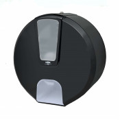 HOR-21211105 Диспенсер туалетной бумаги HOR N1 БИЗНЕС корпус черный, матовое стекло
