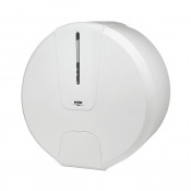 HOR-22110401 Диспенсер туалетной бумаги HOR N1 СТАНДАРТ корпус белый, прозрачное стекло