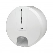 HOR-22110213 Диспенсер туалетной бумаги HOR N1 СТАНДАРТ корпус белый, прозрачное стекло