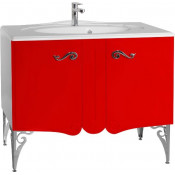 Тумба под раковину Bellezza Эстель 100 3786 красный